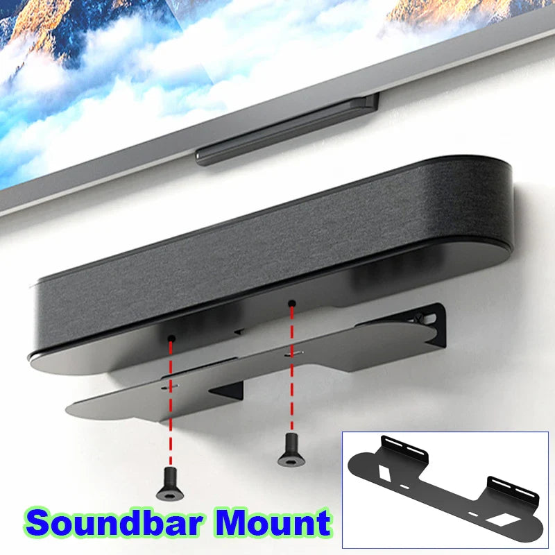 Universal Soundbar Wall Mount Speaker Stands For Sonos Beam Wall Mount Bracket Compatible Home Living Room Decoration Durable
