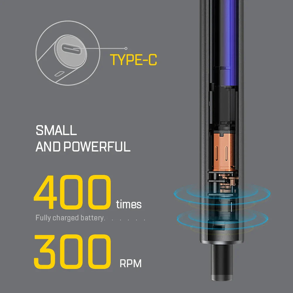 51 in 1 Mini Electric Screwdriver Set Precision Rechargeable Wireless Cordless Kit Magnetic Power Tool Bit for Xiaomi Phone Pen