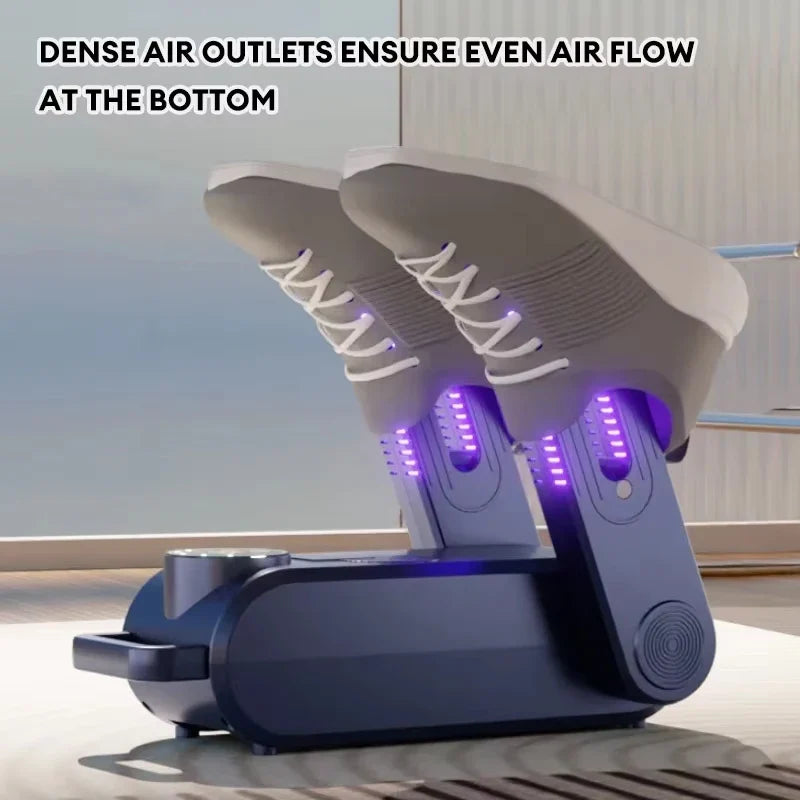 Foldable UV Shoes Dryer with Intelligent Timer Electric Shoe Drying Machine Fast Deodorizes Sterilizes Heats Boots Sneakers