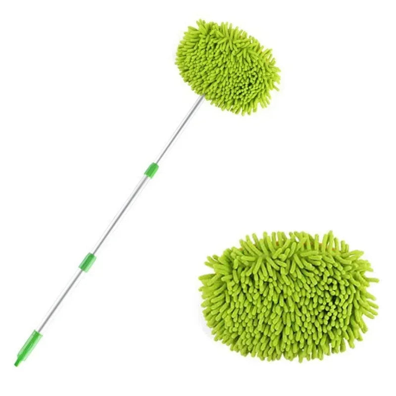 Car Cleaning Brush Detailing Long Handle Super Absorbent Car Wash Brush Telescoping Adjustable Cleaning Mop Auto Accessories