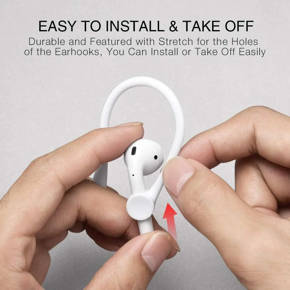 Anti-Lost Sport Silicone Earhooks Ear Holder Stand for Airpods 1 2  Bluetooth Earphone Earbuds Cover for Running Jogging Cycling