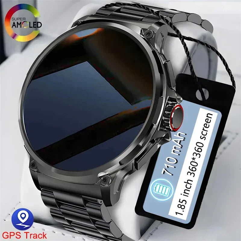 710mAh Battery Ultra GPS Smart watches Compass Watches Waterproof NEW For Men Women 2025 New Sports GPS Military Smart Watch Men