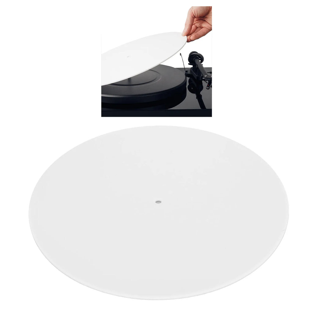 Turntable Mat Reduce Static Dust Noise Replacement Acrylic Record Platter Slipmat for 12 Inch Record Player