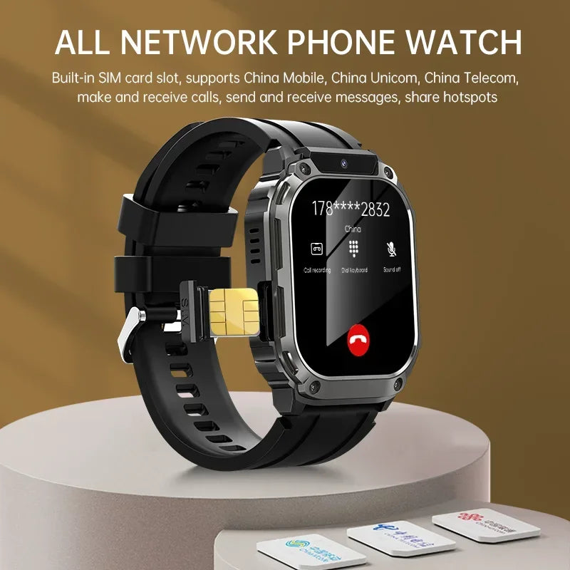 Q80 New 750mAh Battery Smart Watch 1.955 Inch AMOLED Screen Men Outdoorsports Watch Waterproof Bluetooth Call Sports Smartwatch