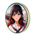 Blue Tooth Electronic Badge Music Video Playback Colored Lights Dynamic Picture Touch Screen Bidirectional Transmission Brooch