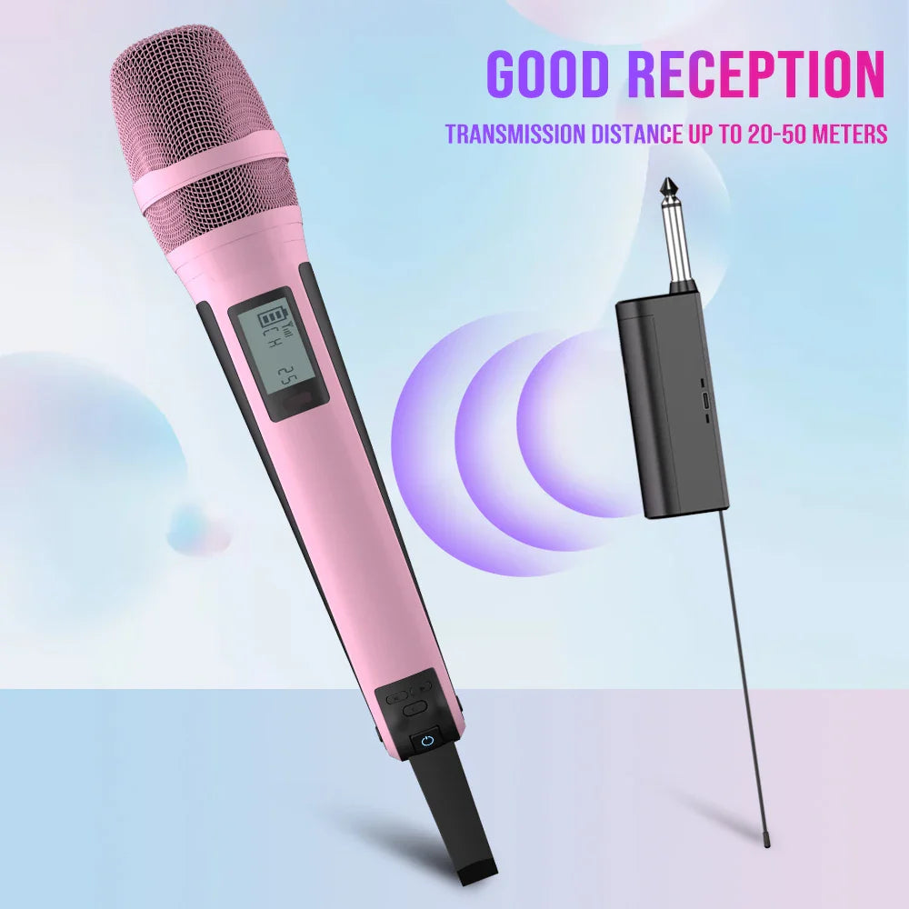 G-MARK SKM9000 Wireless Microphone Professional UHF Frequency Adjustable Metal Sheel For Paryt Show Teaching Wedding