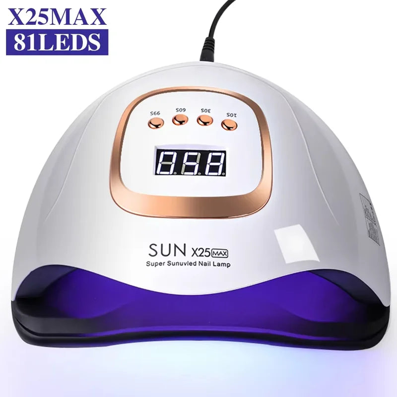 UV Manicure Lamp 110V-240V Induction Drying Lamp Can Be Timed and Quickly Cured Without Blind Spots for Home Use in Nail Salons