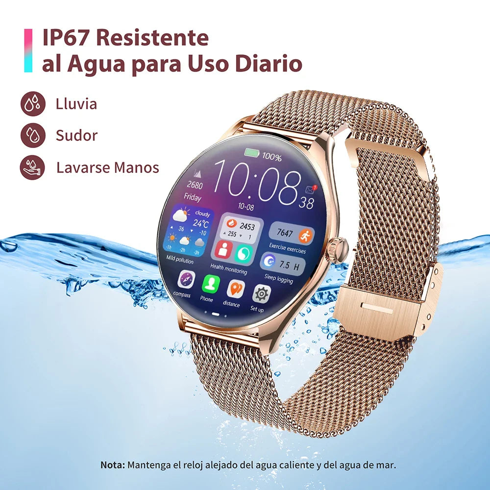 2025 New Amazfit BT Call waterproof SmartWatch Women Watches Men Sports Fitness Tracker Heart Rate Smartwatch For Android apple