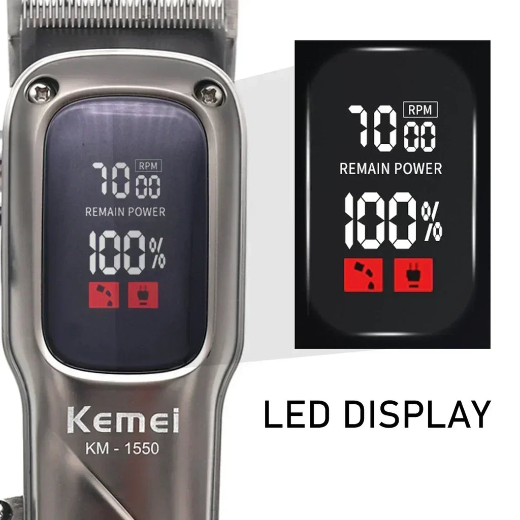 KEMEI Hair Clippers Km-1550 Km-2284 Design Hair Trimmer Professional Electric Carving Hair Salon Clipper for Commercial Clippers