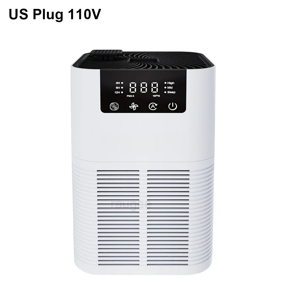 Air Purifier Smoke Odor Negative Ion Generator HEPA Filter Efficient Purifying Air for Home Bedroom Aromatherapy Air Cleaner