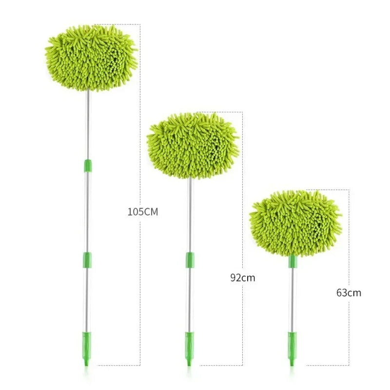 Car Cleaning Brush Detailing Long Handle Super Absorbent Car Wash Brush Telescoping Adjustable Cleaning Mop Auto Accessories