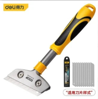 Deli Multipurpose Knife Wallpaper Paint Tiles Flooring Scraper Remover with SK5 Steel Blade Multitool Knife Cleaning Tools