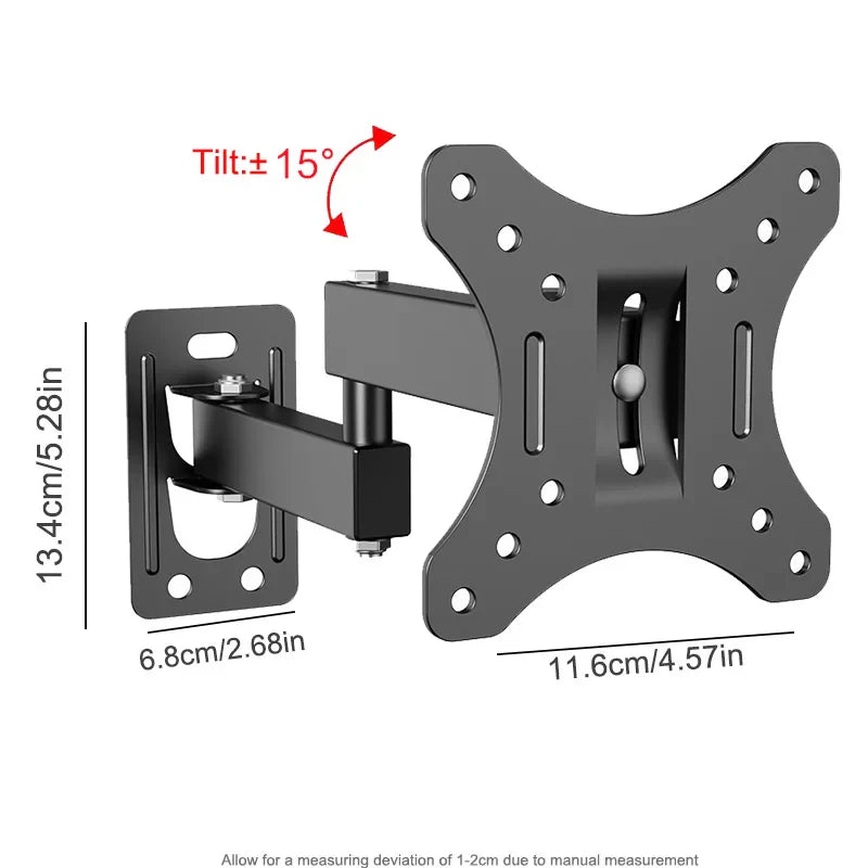 TV Monitor TV Mounts LCD LED Monitor Wall Mount Bracket Adjustable TV Screen Holder TV Frame Support For 10-32 Inches TV