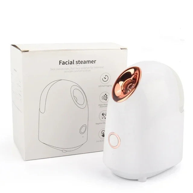 Face Steamer Humidifier Nano Mist Sprayer SPA Facial Nebulizer Steamer Moisturizing Beauty Skin Care Nano Steam Unclogs Pores
