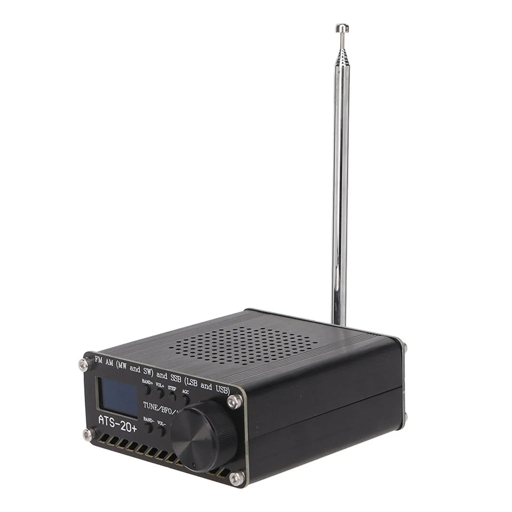 ATS 20+ Radio Receiver Easy To Read Portable World Band Digital Receiver Professional Lightweight for Home for Outdoor Camping