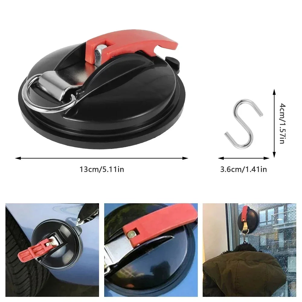Suction Cup Anchor with Securing S Hook Awning Tents Car Tensioner Amagi
