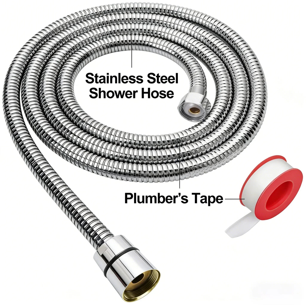 Spray hose, pressurized shower hose, explosion-proof water pipe, rain shower hose, thickened high-pressure shower hose ﻿