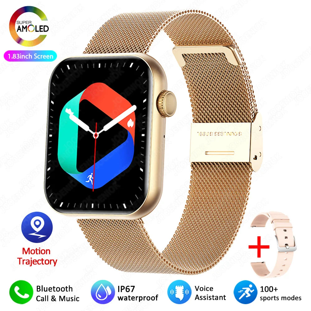 2025 New Sports Smart Watch Men Full Touch Screen Heart Rate Bluetooth Call 1.9 inch AI Voice IP68 Waterproof Smartwatch Women