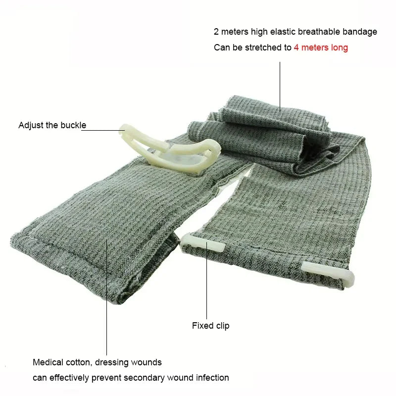 6/4 Inch Medical Trauma Kit Outdoor Hiking Camping First Aid Israeli Bandage IFAK Trauma Wound Care Emergency Safety Protection