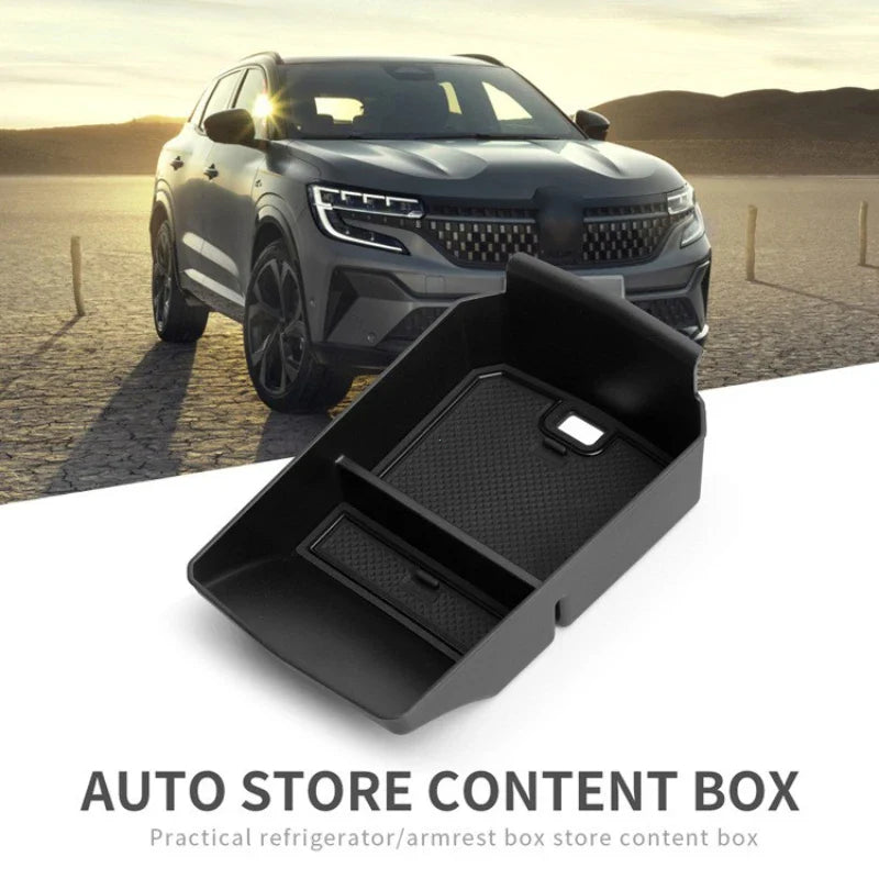 For Renault Austral E-Tech Hybrid 2023-2024 Armrest Storage Box Central Control Container Car Interior Accessories