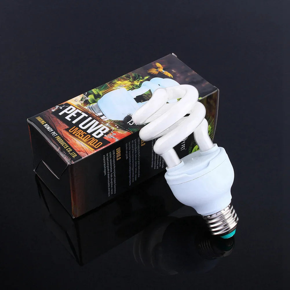 【Sale】13W UVB 5.0 E27 Base Energy Saving Tortoise Snake Reptile Light Bulb UV Lamp  Energy Saving Tortoise Snake Reptile Bulb