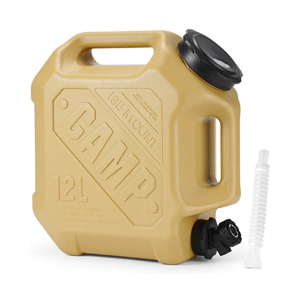 12L/10L Portable Camping Water Jug with Faucet Water Tank for Car Drinking Carrier Camping Large Capacity Water Storage Bucket