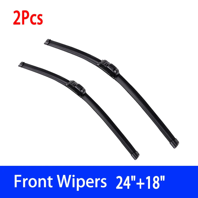 For Citroen C3 MK1 2002-2009 Car Wiper U-type Soft Rubber Boneless Wiper HD Quiet Durable Automotive Wiper 24"+18"