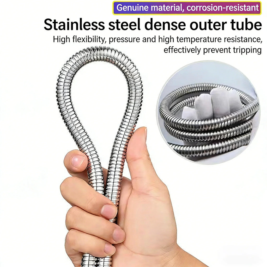 Spray hose, pressurized shower hose, explosion-proof water pipe, rain shower hose, thickened high-pressure shower hose ﻿