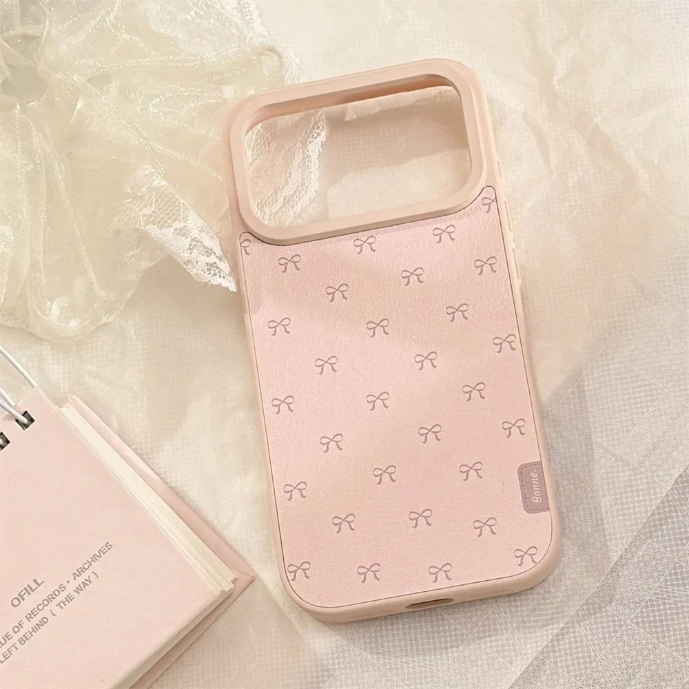 New Pink Cute Bow Phone Case Anti Drop For Iphone 17Promax 17Plus 17 16Pro Max 16Plus 16 15Promax 15plus 15Pro 14Promax 14Pro 13