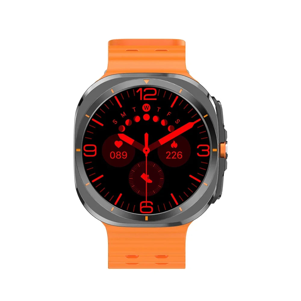 The BW7 smartwatch features a 1.46-inch multi-functional sports and fitness tracker health monitoring AMOLED screen