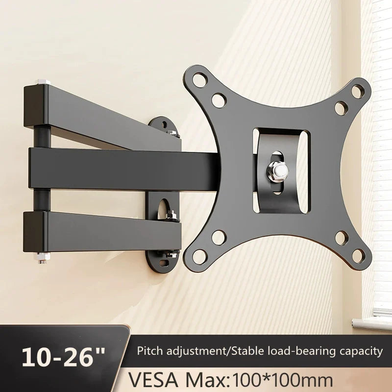 1 PCS Adjustable TV Monitor Wall Mount Bracket  for Most 13-27 In/10-32 in 360° Rotated Expansion tv Holder VESA 100*100mm