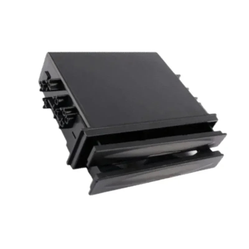 Universal Car Double Radio Pocket Kit Drink Cup + Box Layer Double Drawer Box Multi-purpose Storage Box Holder