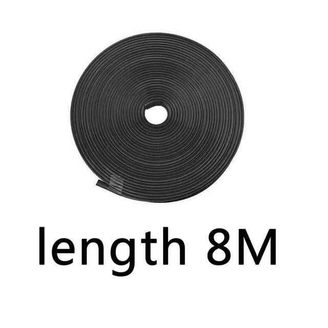 8M Car Wheel Rim Protection Decorative Strip Car Tire Styling Moulding Trim Tyre Guard Line Rubber Decoration Strip Amagi