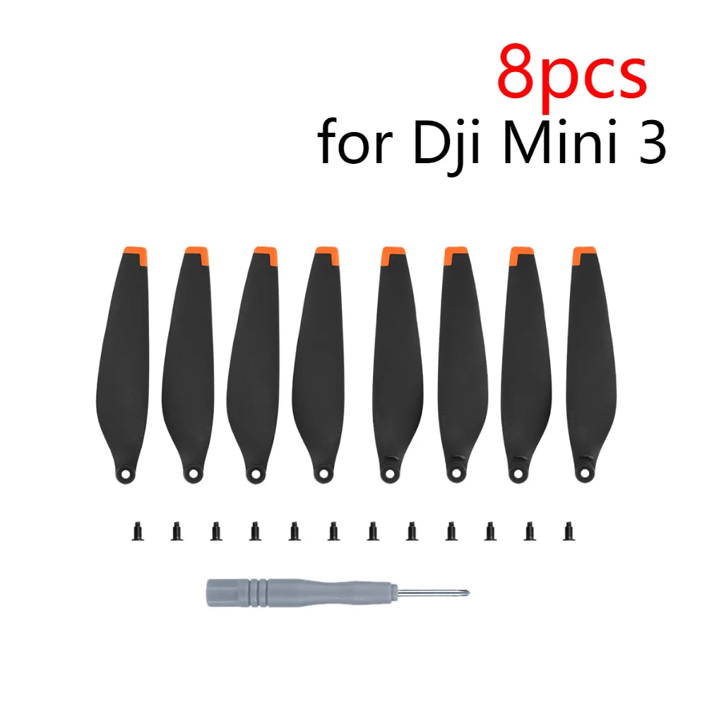 8X Precise&Flexible Propellers for DJI Mini 3/3 Pro Props Blade Replacement Light Weight Wing Fans Spare Parts Drone Accessories