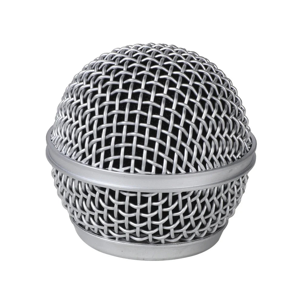 Mesh Ball Head Wired Wireless Microphone Grille Microphone Replacement Head Steel Shure SM58 Beta 58A