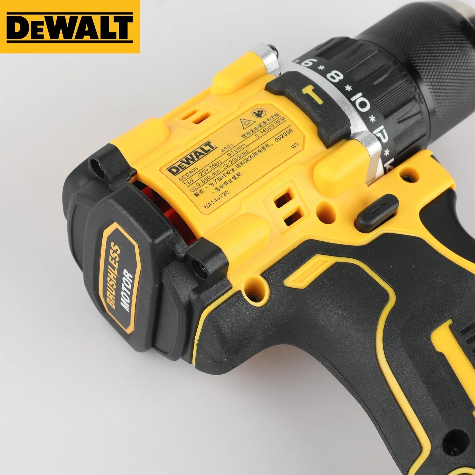 DEWALT 805 20V Brushless Wireless Drill Power Tool has precise speed and torque, rich functions, and can meet a variety  needs