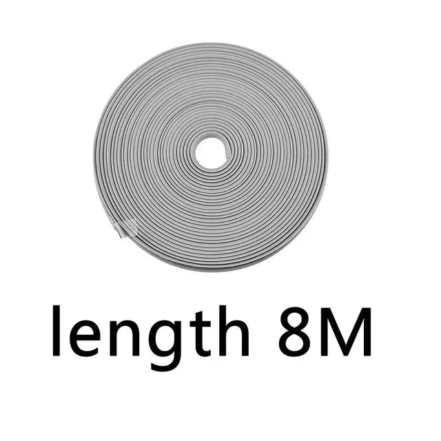 8M Car Wheel Rim Protection Decorative Strip Car Tire Styling Moulding Trim Tyre Guard Line Rubber Decoration Strip Amagi