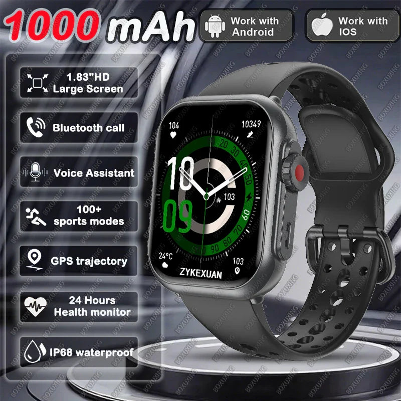 2026 Fashion Women Watch Ultra2 SE Smart Watches 1000mAh 1.85"AMOLED Full Touch Screen BT Call Smartwatch For Android IOS Ladie