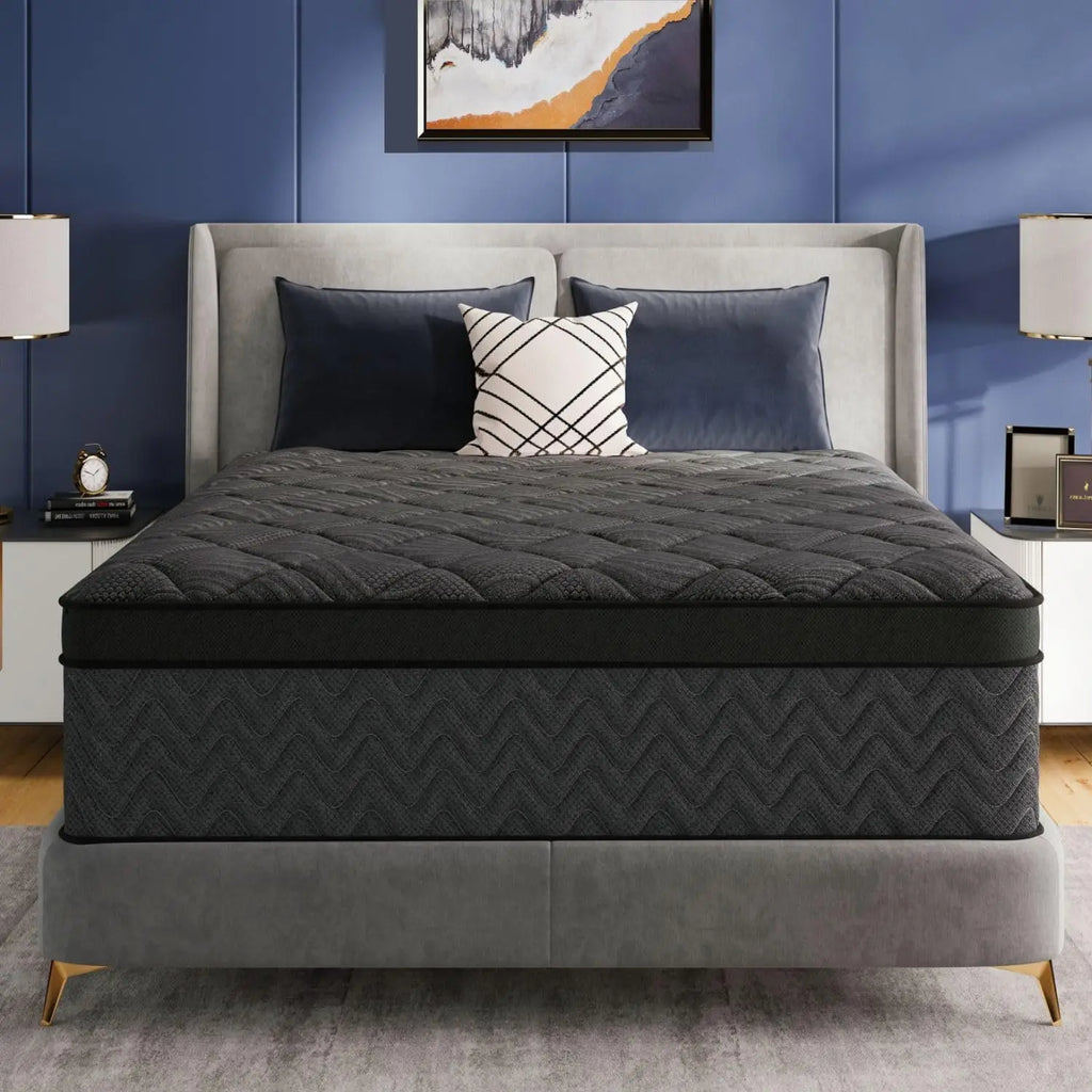 14 Inch Hybrid Queen Mattress, Cooling Gel Memory Foam & Pocket Springs, Medium Firm Support, 365-Night Trial