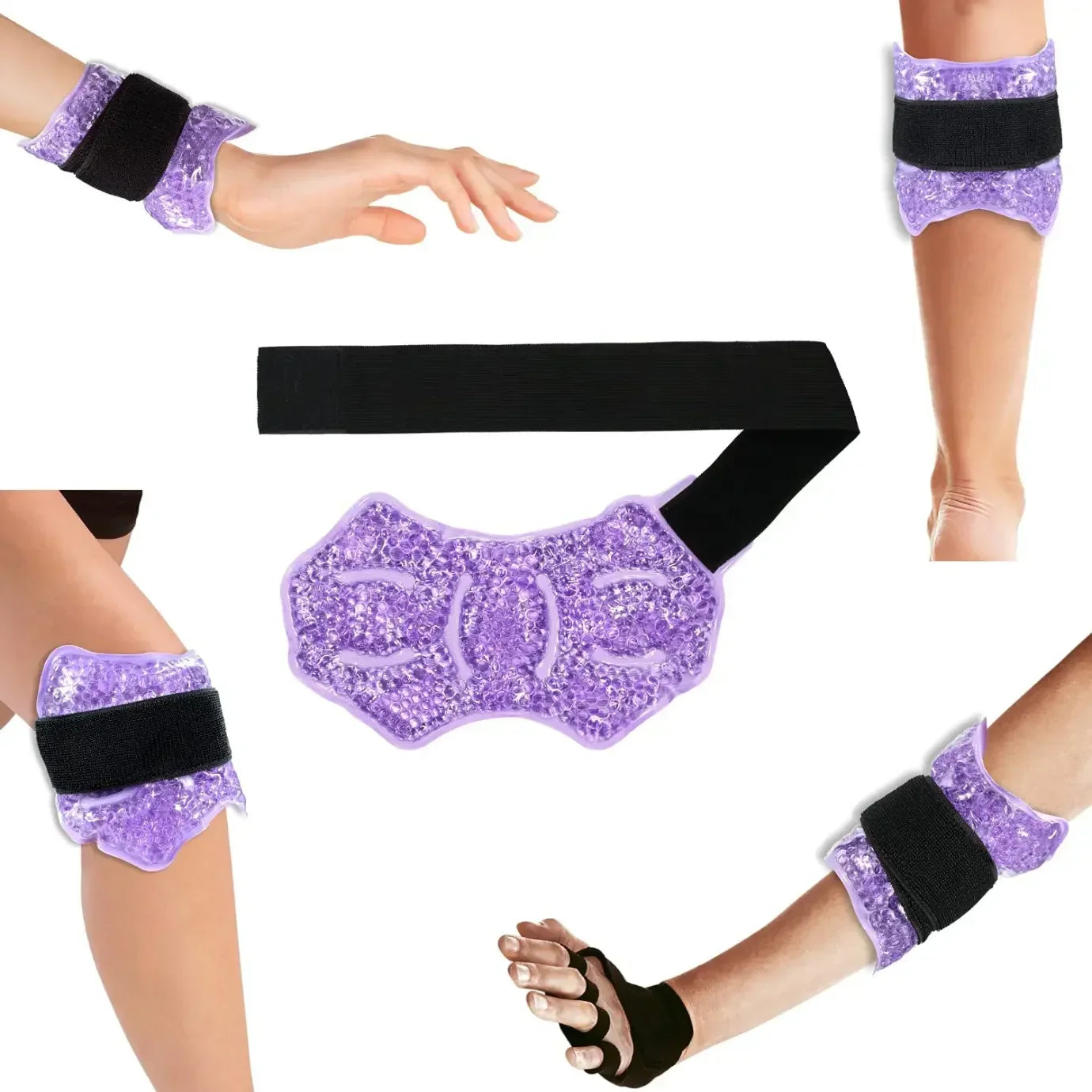 Ankle/Sport Foot Ice Compress Wrap Ankle Hot Cold Gel Bead Ice Pack for Ankle Foot Hand Care Massager Ankle Support Ankle Pad