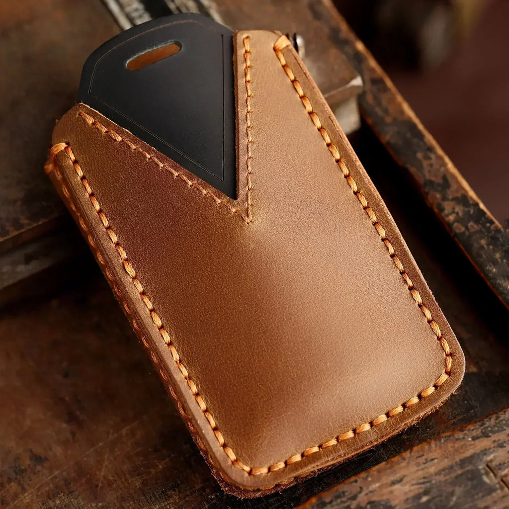 Leather Car Key Case Cover for Renault Captur Koleos Kadjar Zoe Arkana Espace Clio Megane Grand Scenic Sandero Dacia Duster Card