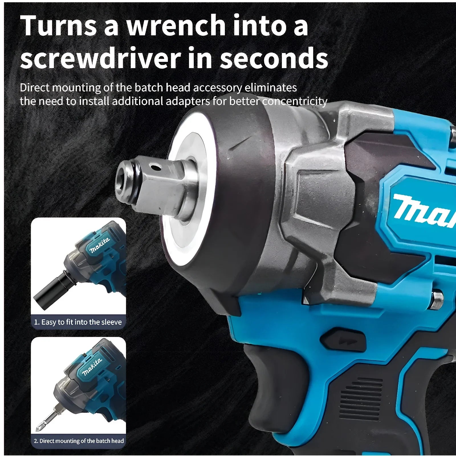 Makita 800N.M High Torque Brushless Electric Impact Wrench Cordless Rechargeable Screwdrivers Tool For Makita 18V Battery Pin