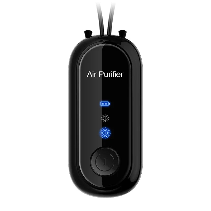 Wearable Negative Ion Air Purifier USB Rechargeable Mini Portable Purifying Outdoor Smoke Peculiar Smell Efficient Purifying Air