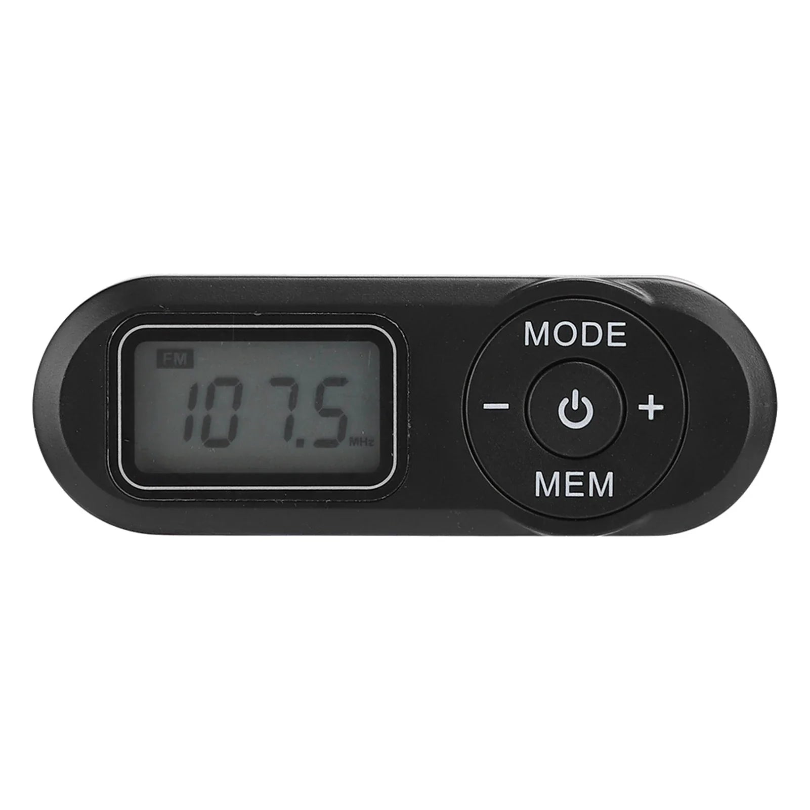 DSP Mini Portable 1.1inch LCD Digital FM Radio Music Player Black with Earphone