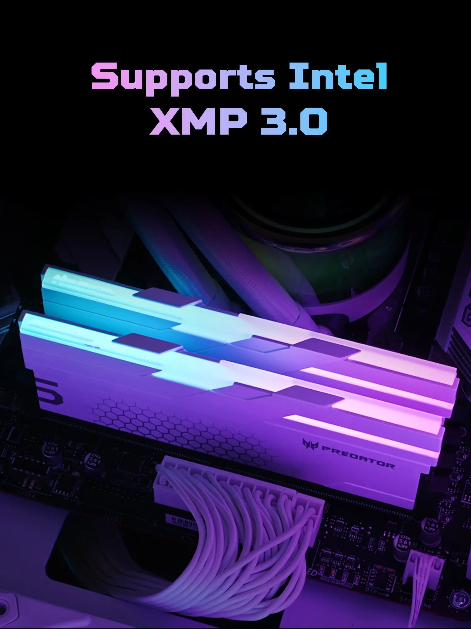 ACER PREDATOR RGB DDR5 RAM Memory 48GB(2x24GB) 6000MHz, CL28, Gaming Computer Memory Compatible with XMP 3.0/AMD EXPO