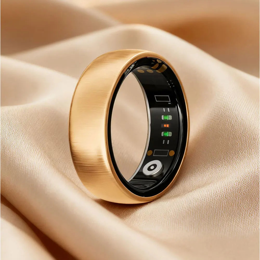 AURA Matt Smart Ring Fitness Sports Health Monitor Sleep Temperature Top Quality Long Battery Rose Gold Ring for Woman Ladies