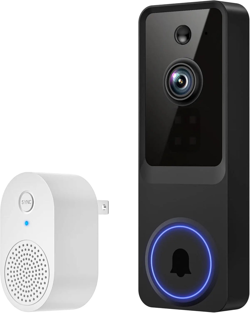 Wireless Doorbell Camera with 1080P HD, Motion Detection, Two-Way Audio, Live View, Night Vision, Cloud Storage