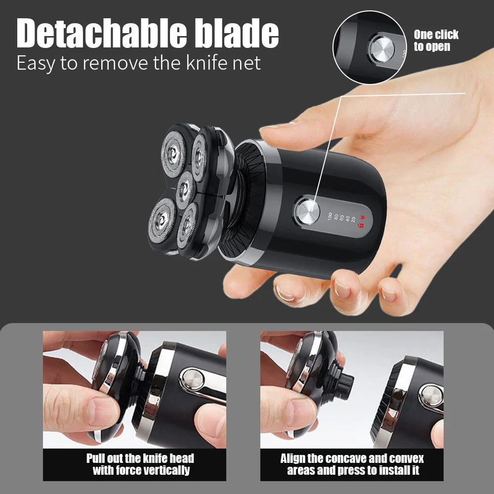Electric Shaver For Men Shaver Facial Beard Trimmer Waterproof Electric Shaver Rechargeable shaver multi-purpose set