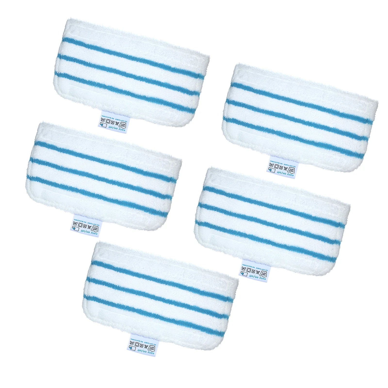 5 Pack Mop Pads Replacement for Black + Decker Steam Mop FSM1610/ FSM1630 Washable Mopping Pad Accessories
