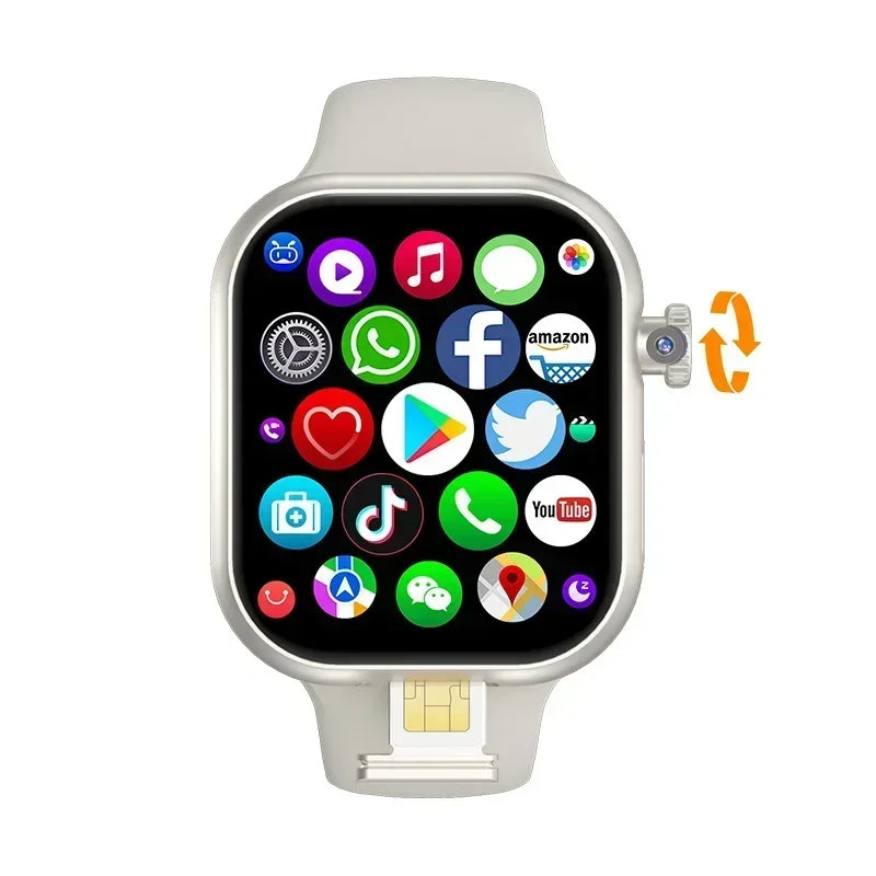 5G Android VP29 5 256GB storage 4G/5G LTE Sim card GPS WIFI 2.29-inch 490 by 580 smartwatch with 8 megapixel rotating camera